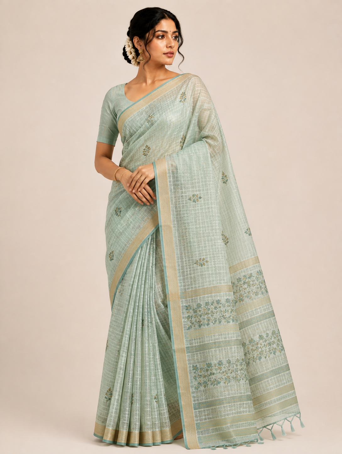 Linen Bliss Saree - Blouse